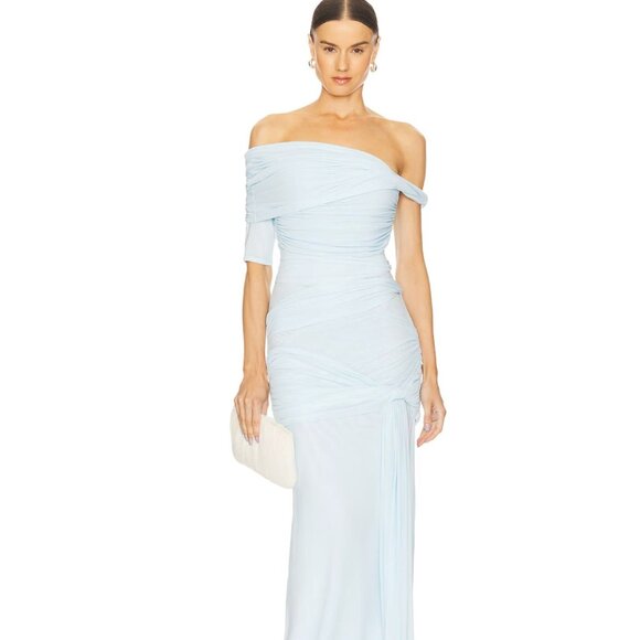 NEW Deme by Gabriella Alba Maxi Dress in Ice Blue NWT - Size Small - Picture 1 of 10